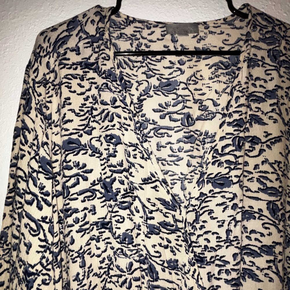 Love Sick Blue/white Patterned Romper Plus Size